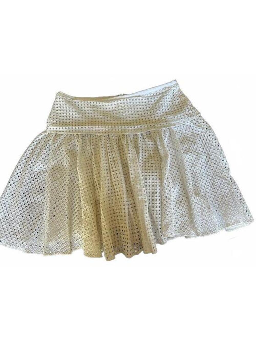 Rag & Bone White Eyelet Mini Skirt Size 0